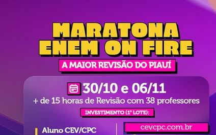 REVISÃO ENEM ON FIRE 3 E 4 (ALUNO CEV/CPC)