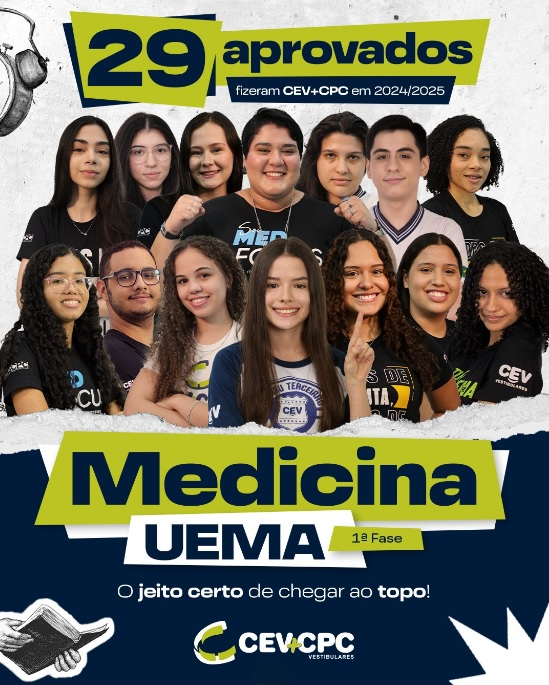 Alunos CEV+CPC dominam Medicina UEMA: foram 29 aprovados na 1ª fase