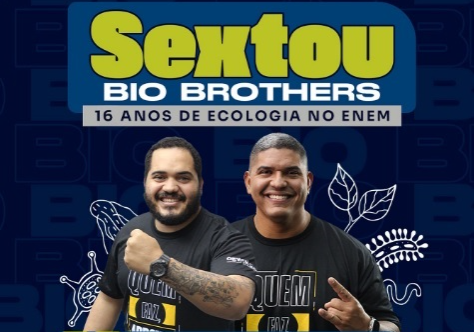 Biologia em foco: professores Chicão e Caio vão comandar o aulão “Sextou Bio Brothers”